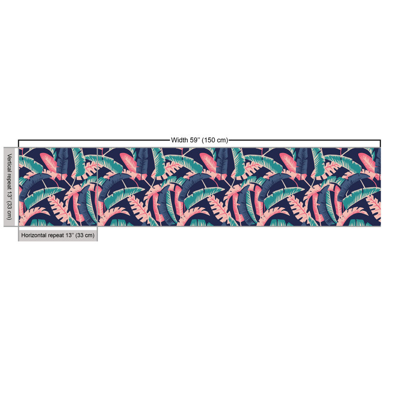 Chinere Hawaiian Exotic Banana Leaves Pattern Multi-Purpose Fabric