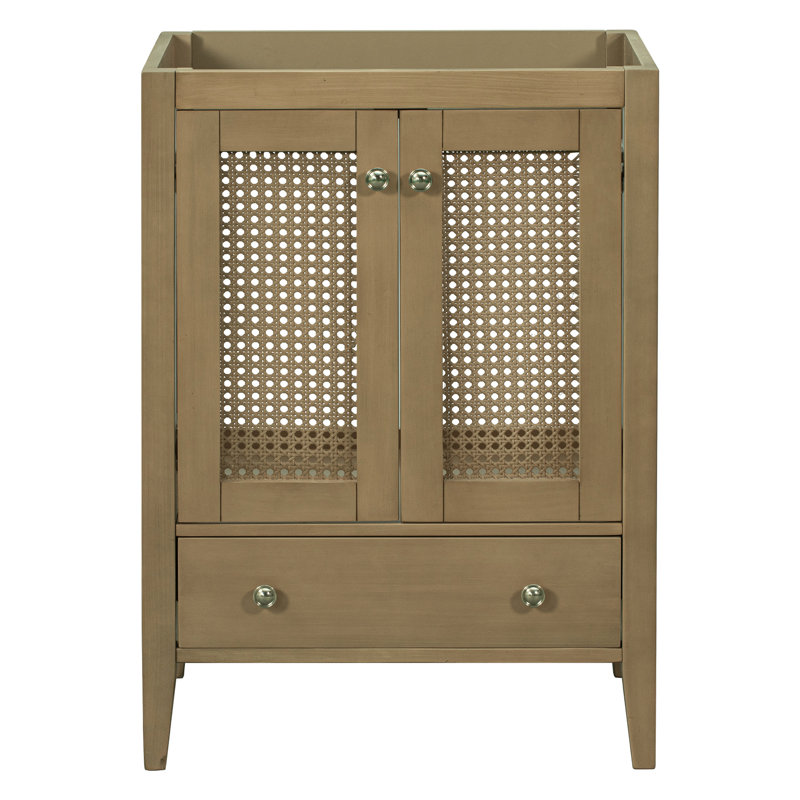 Base d'armoire de salle de bain seulement - finition naturelle 23,19 po Compatibilité du type de lavabo encastré Deep Style