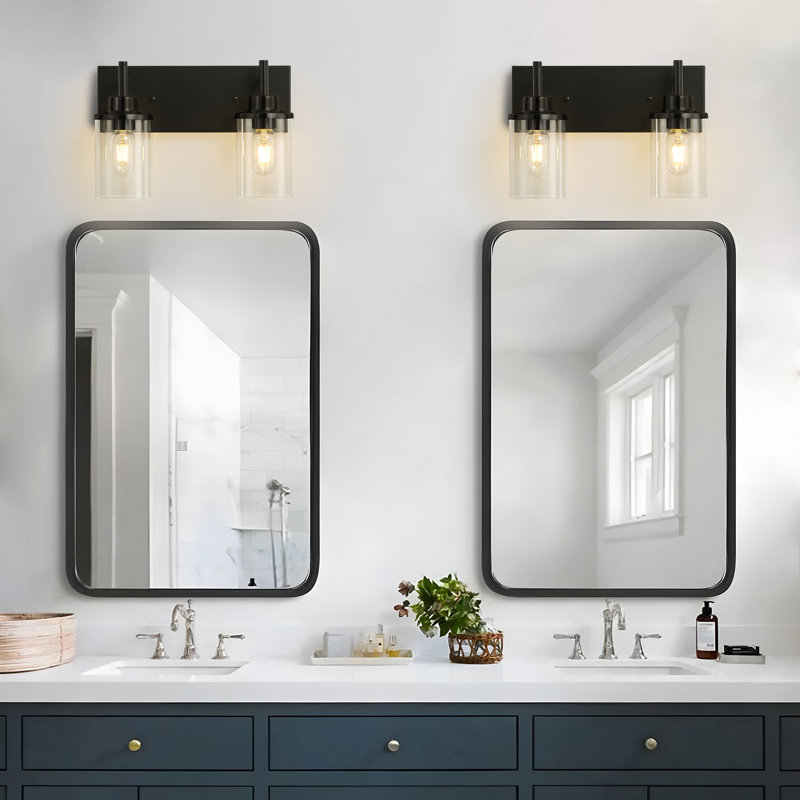 Addam 2 - Light Dimmable Bathroom Vanity Light, Matte Black