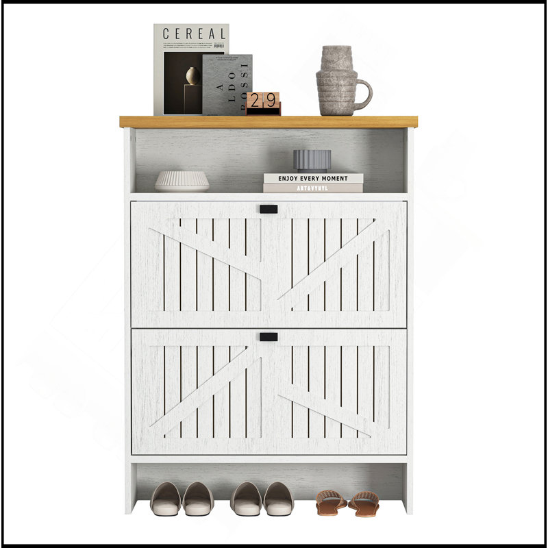 Armoire à chaussures pliante en MDF multi-fonctionnelle, moderne et minimaliste