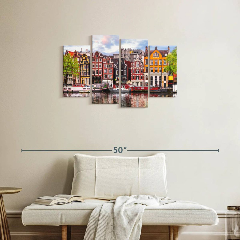Maisons de canal Nicci Amsterdam, H 22 po x l 36 po