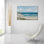 Art mural en verre épique «Tranquil Sea No. 1» par Max Maxx, 36 po x 24 po