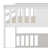 Full Over Full Bunk Bed With Ladder, Wood Bunk Bed With High Guardrail For Kids, Teens, Dorm Rooms-145923054