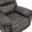 38.5" W Leather Swivel Recliner Chair with Massage and Heating-1942709123