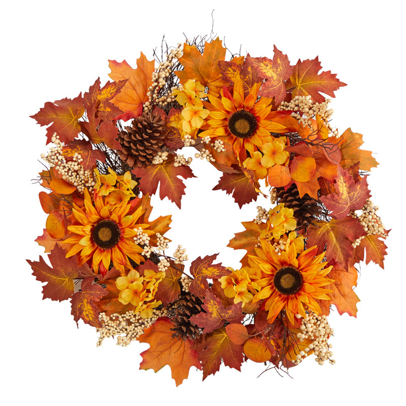 28 " Mixed Greenery Wreath