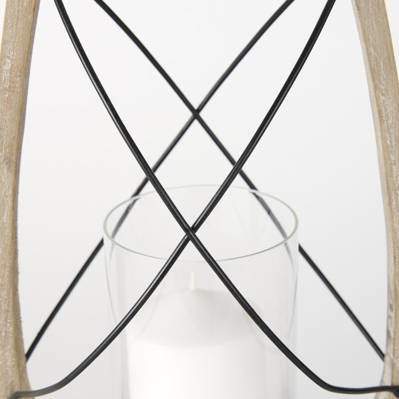 Zain Tabletop Lantern, 21.5" H x 10" W x 6" D