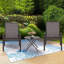 Ensemble bistro de patio 3 pièces, ensemble de chaises rondes et de table pliante pour 2 personnes Adel (ensemble de 3),-1916205499