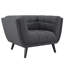 Ensemble de canapé et fauteuil rembourrés en tissu 3 pièces Bestow-640023858