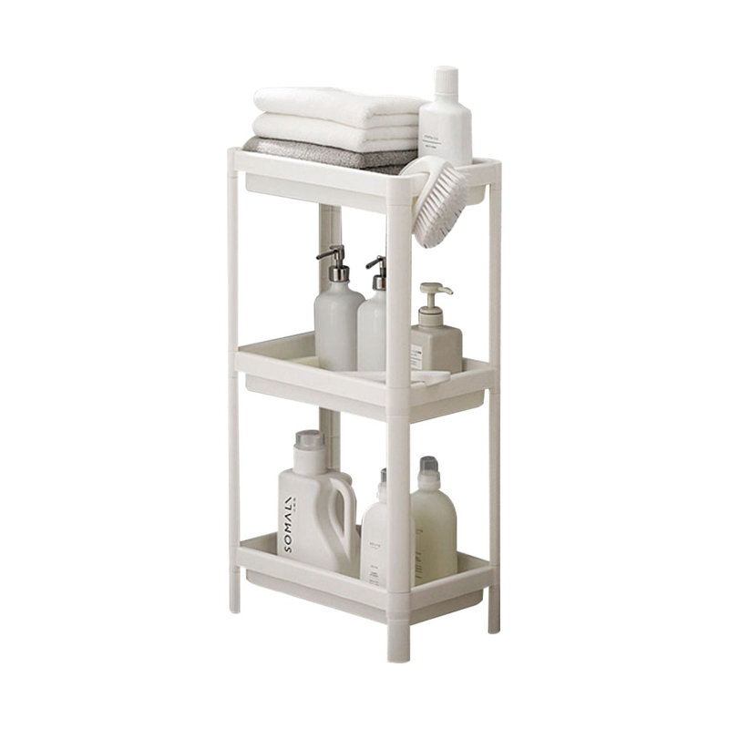 three-tier bathroom floor-standing shelf