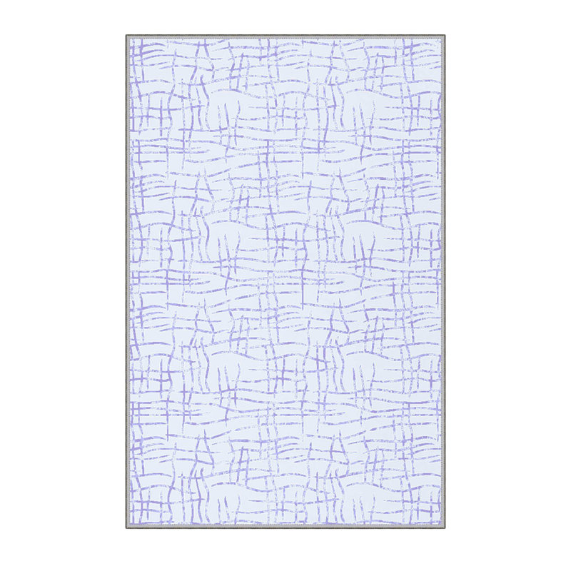 Premium Woven Area Rug, 5.2 x 7.5 Feet, 100% Polyester, 0.3 Inch Pile Height | Antibacterial, Non-Slip PVC Felt Dot Underside | Machine Washable, 3D Digital Print, Ideal for Living Room & Bedroom Decor