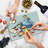 Ambesonne Alice in Wonderland Tempered Glass Cutting Board Lady with Tea Multicolor