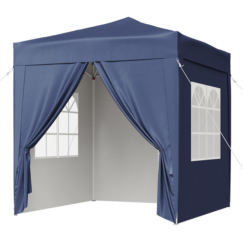 2m x 2m Steel Pop-up Gazebo, Blue