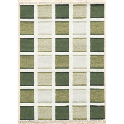 Jarod Geometric Wool Hand Woven Area Rug