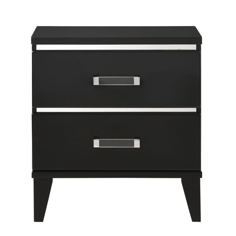 23'' W Nightstand, Black