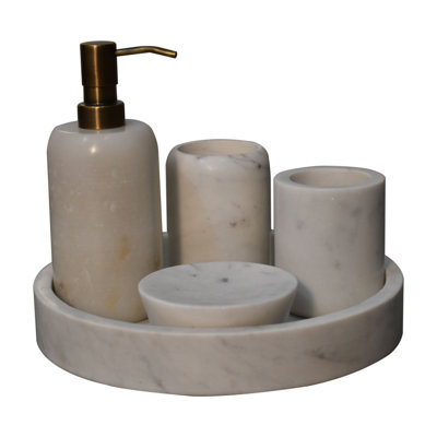 Adaliyah 5 Piece Bathroom Accessory Set