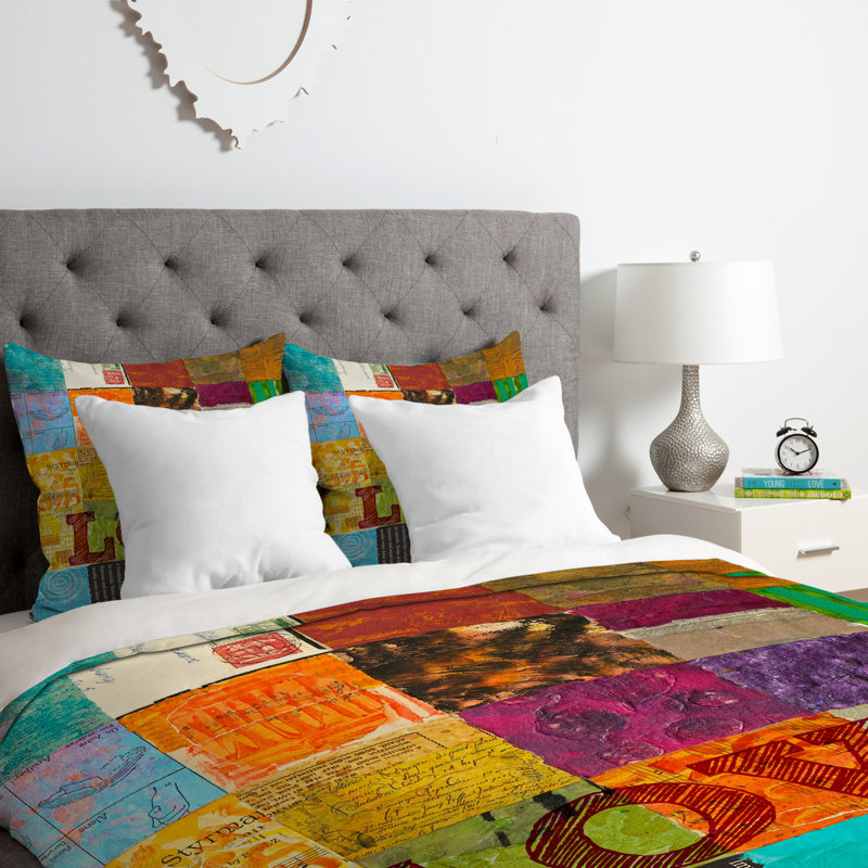 Ensemble de housse de couette Love, Housse de couette simple / simple TG et 1 taie dé