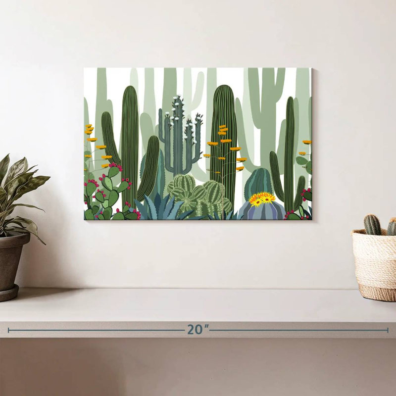 Harnek Desert Cactus Pattern, 8" H x 12" W