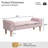 Button-Tufted End Of Bed Bench,Large Upholstered Ottoman,Foot Rest With Legs,Footstool With Rolled Arms,Upholstered Fabric Bench,Indoor Bench For Bedroom,Living Room,Entryway-292988734-292988609