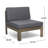 L-SHAPE SOFA SET, DARK GREY