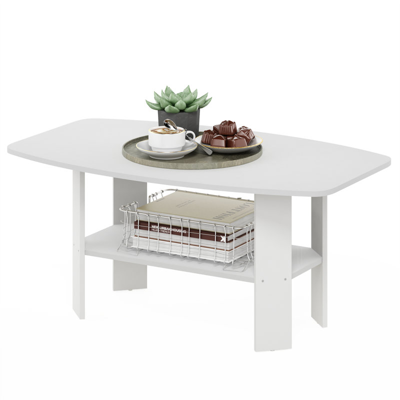 Sarwan Coffee Table with Storage, White, White