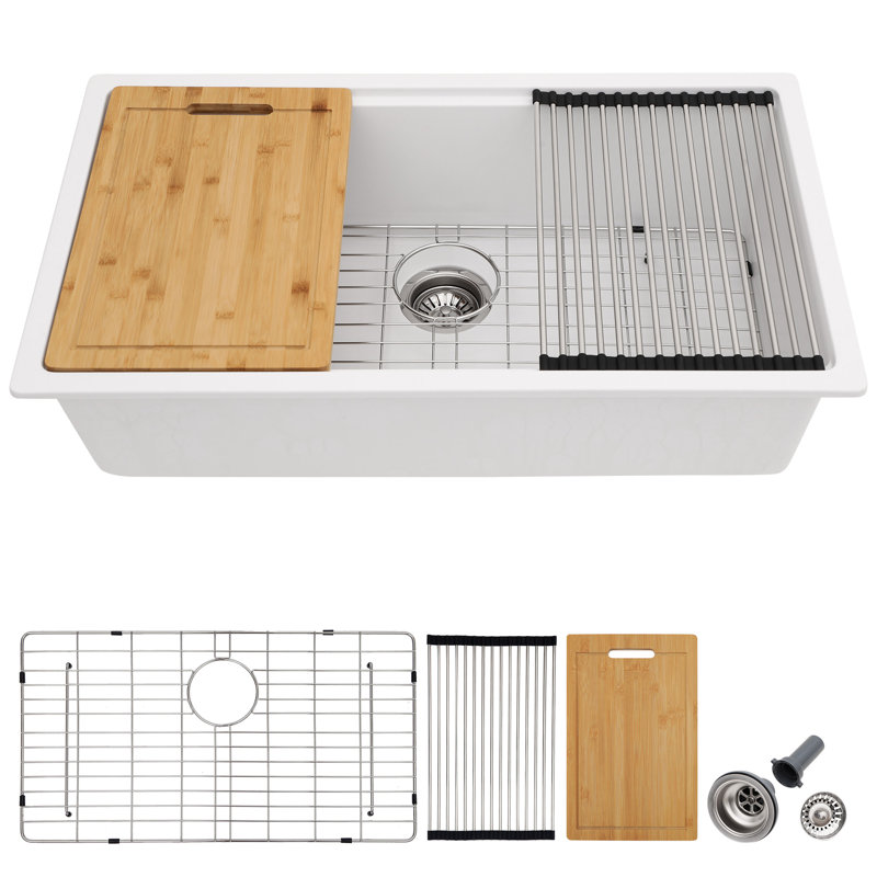 33'' L Single Bowl Quartz Kitchen Sink