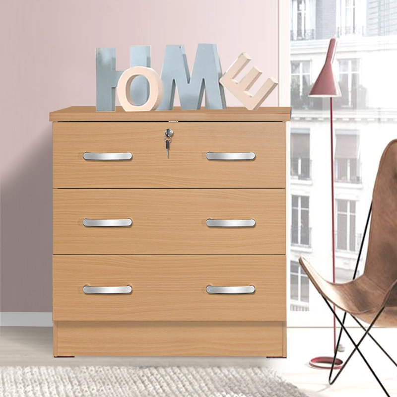 3 Drawer Chest, Beech
