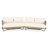 Braylon Outdoor 4-Piece Acacia Wood Woven Rope Conversation Set With Cushions (Table Not Included)