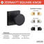 Zermatt Square Passage Knob-2137161100