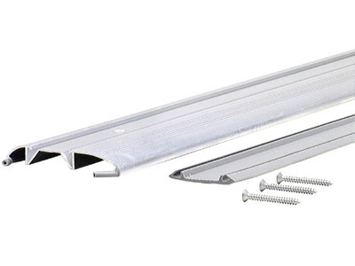 M-D Building Products 0.75 in. H X 3.38 in. W X 36 in. L Aluminum/Vinyl Low Threshold Silver