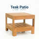 Bogota 20.5'' Teak Outdoor Side Table