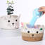 Panier de rangement pour chat tissé avec des oreilles et un jouet décoratif pour animal de compagnie-2059715746
