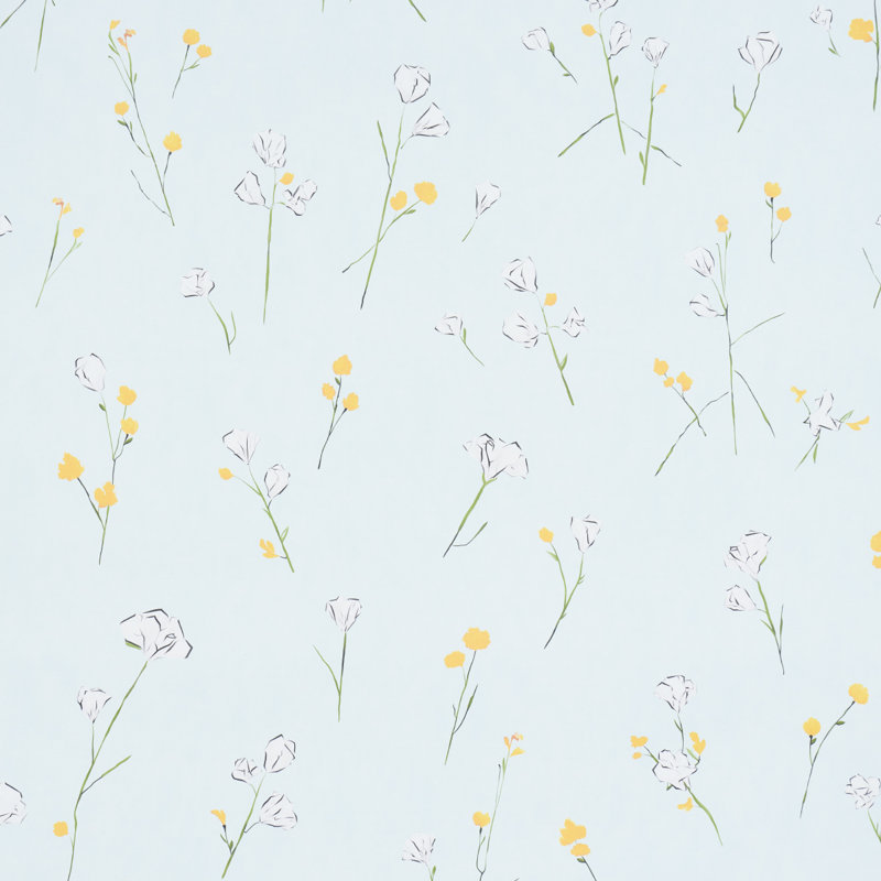 Alex's Floral Wallpaper, Mint