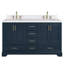Ensemble de meuble-lavabo double 60,25 po avec plateau en quartz Abshire-94668846-138338168