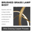 Luminaire suspendu moderne pour salle à manger doré, style minimaliste-124443897