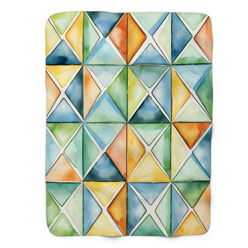 Patterned Precision - 1 Piece Premium Blanket, 50" W x 60" L
