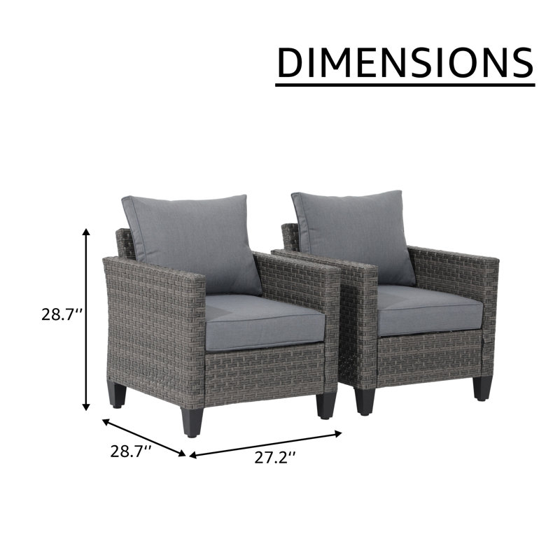 Steel Outdoor Lounge Chair, Grey