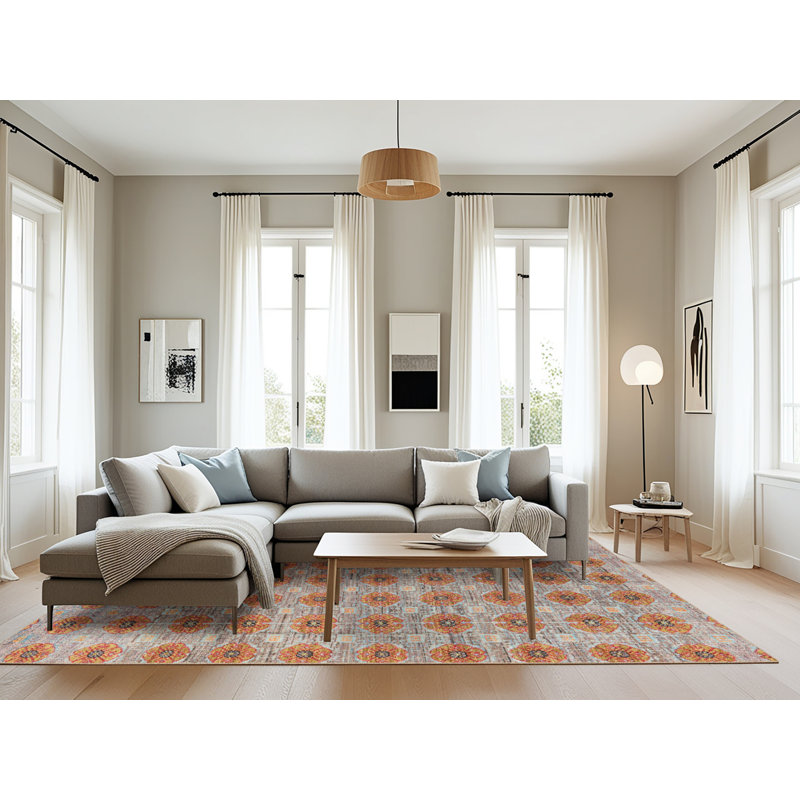 Abstract Indoor Rug, Rectangle 8' x 10'
