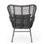 Chaise de patio en osier avec coussins Tapscott-135577641