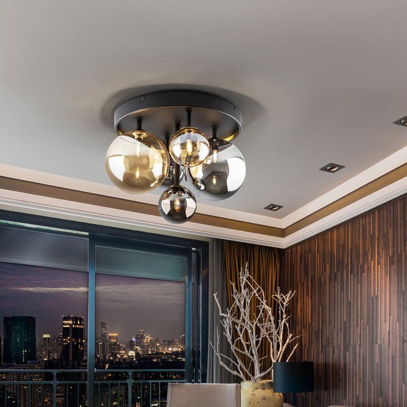 Catalie Glass Semi Flush Mount