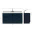 ARIEL Kelly 49 Single Sink Bathroom Vanity with Italian Carrara Marble Top-100472432-123913871