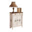 Banc de rangement blanc en bois manufacturé