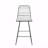 Set of 2 Geometric Wire Counter Stools with Water-Resistant Cushions-1365166752