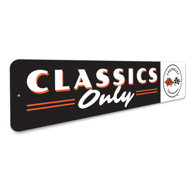 Classics Only Chevy Corvette Aluminum Sign