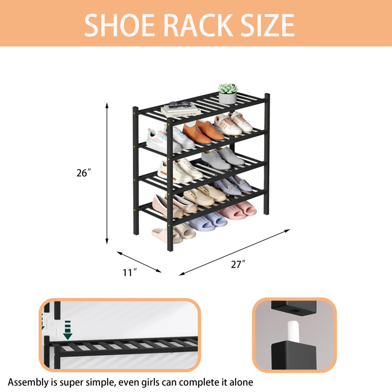 Range-chaussures en bambou