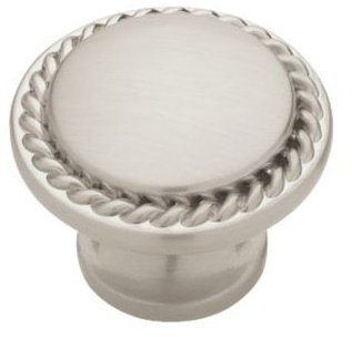 (Paquet de 5) Nickel satiné à bouton de 1 3/16 po Contempo Edge