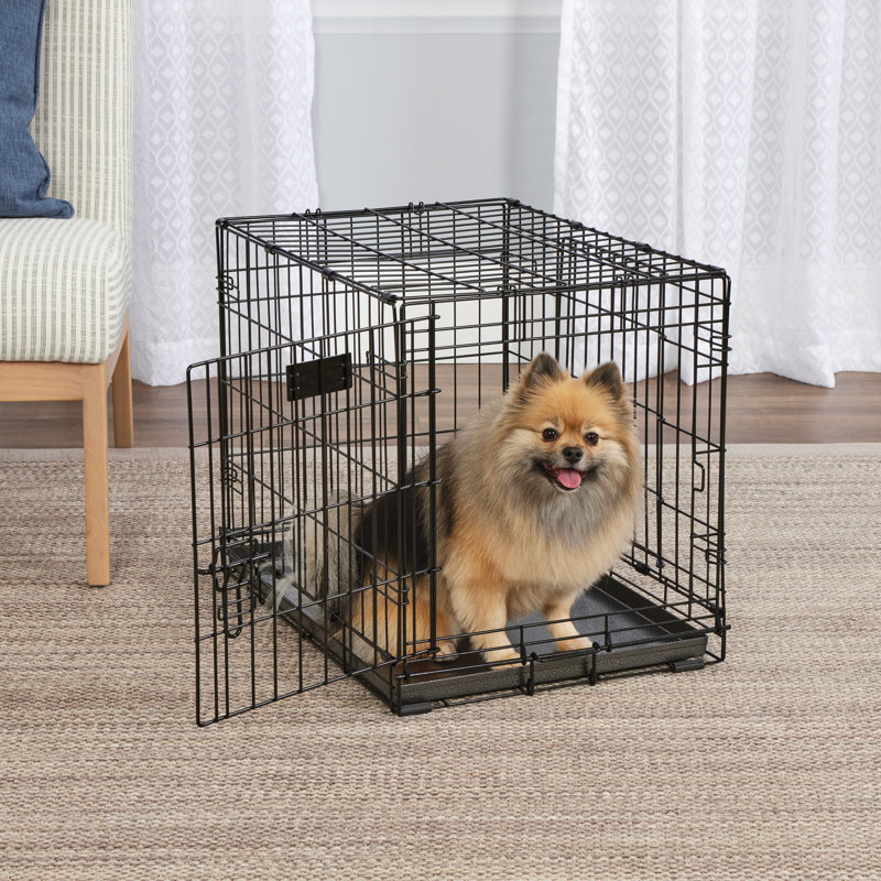 24-Inch Gray Metal Dog Crate Replacement Pan