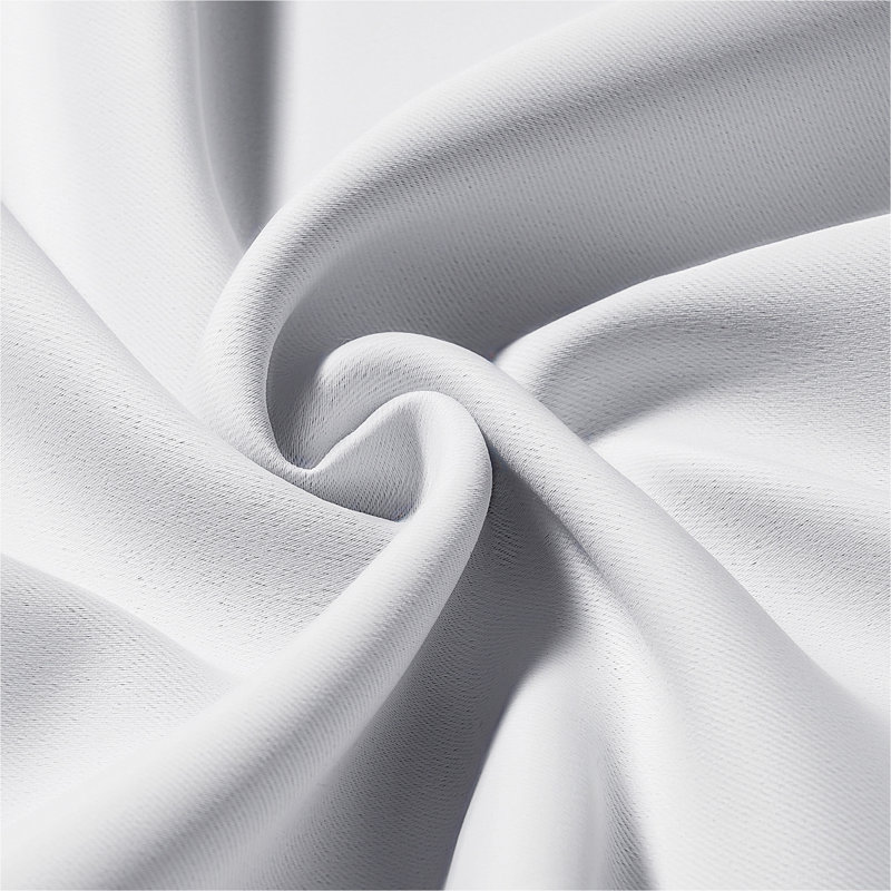 Blackout Curtains, 2 Panels Set Grommet Room Darkening Curtain, 52x84 inch, White Blocking Drapes for Bedroom and Living Room, Solid Thermal Insulated Drapes, Noise Reducing Window Treatments