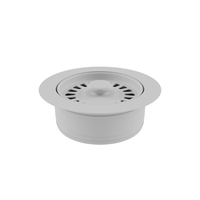 Bride d'évacuation en Lexique pour évier de cuisine en quartz avec finition mate décorative convenant à un trou de drain de 3,5 pouces