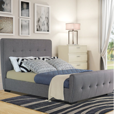 Rhett Upholstered Lift Up Storage Ottoman Bed