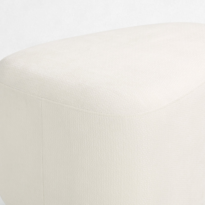 Repose-pieds triangulaire beige Caras, Beige